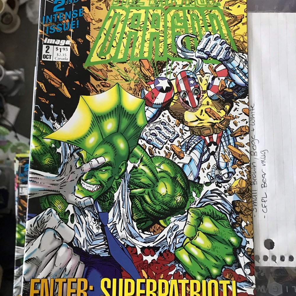The Savage Dragon #2 Comic Book - Green Superhero Cover